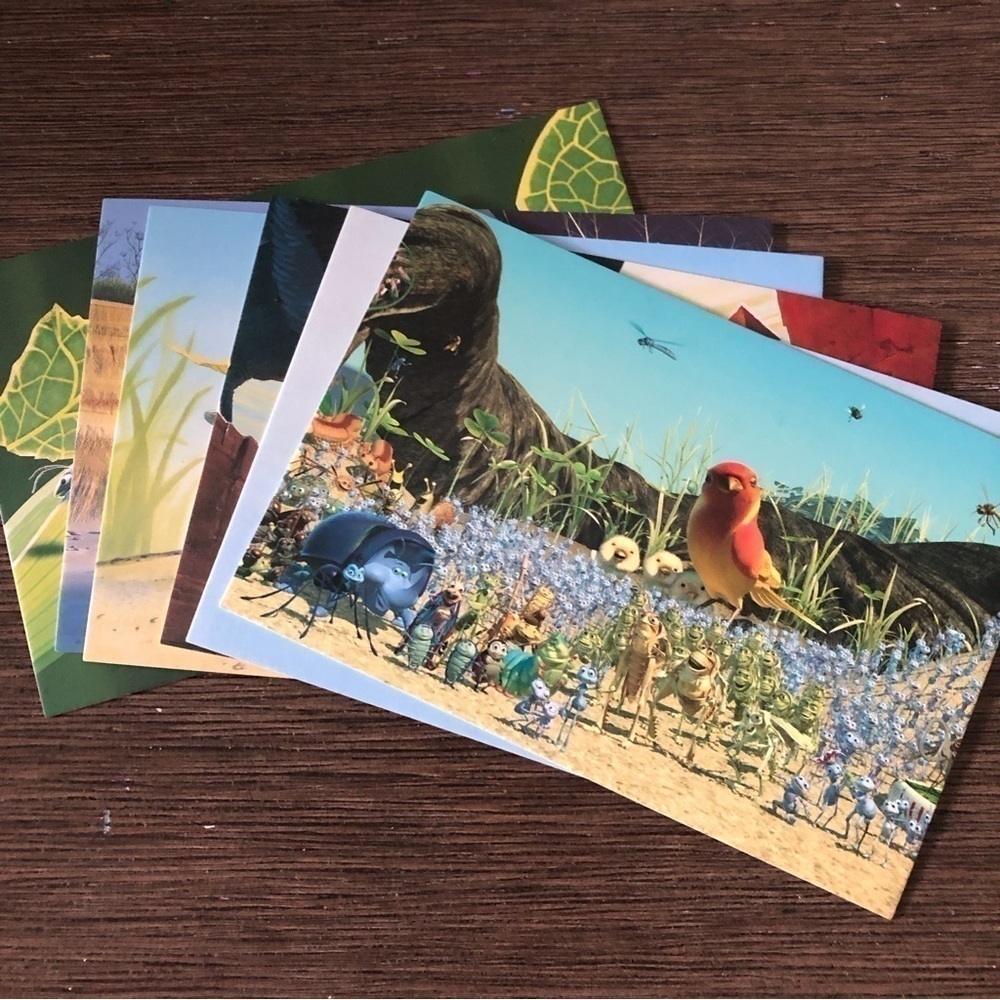Disney Pixar Movie Postcards: A Bug's Life 6 pack.